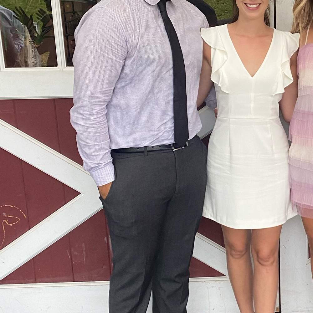 Ivory French connection rehearsal dinner dress worn once